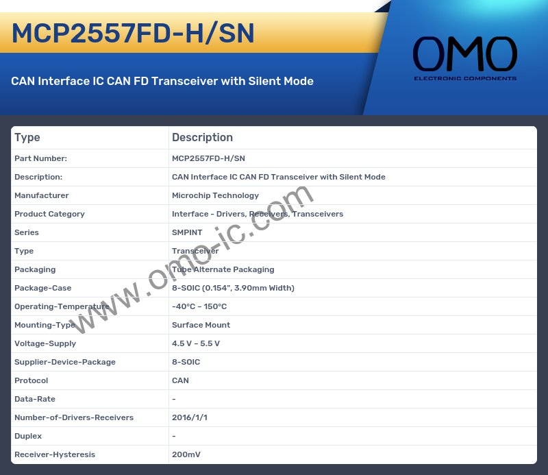 MCP2557FD-H/SN