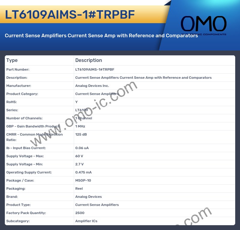 LT6109AIMS-1#TRPBF