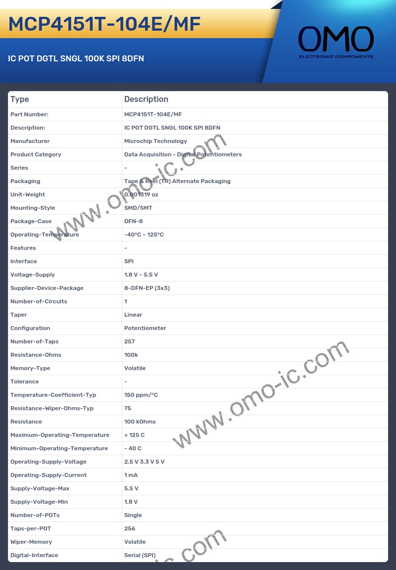 MCP4151T-104E/MF