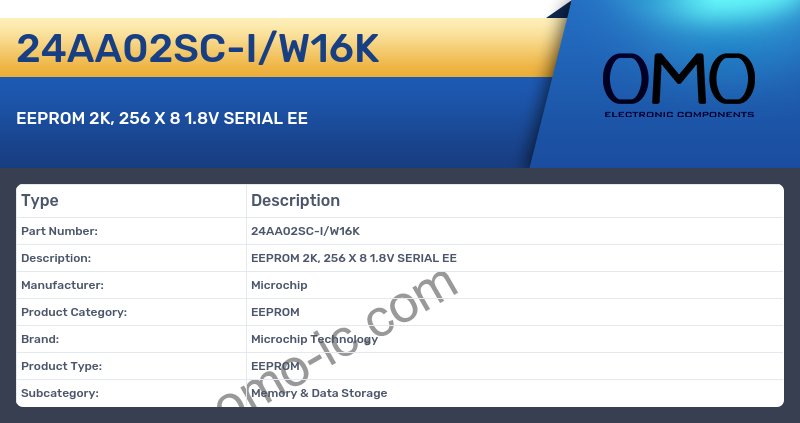 24AA02SC-I/W16K