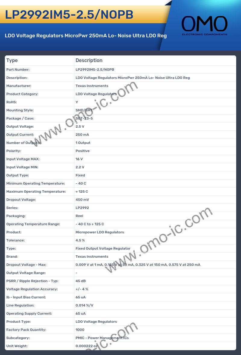LP2992IM5-2.5/NOPB