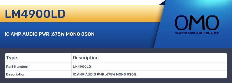 LM4900LD