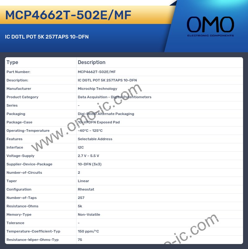 MCP4662T-502E/MF