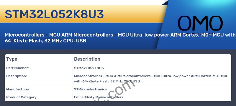 STM32L052K8U3