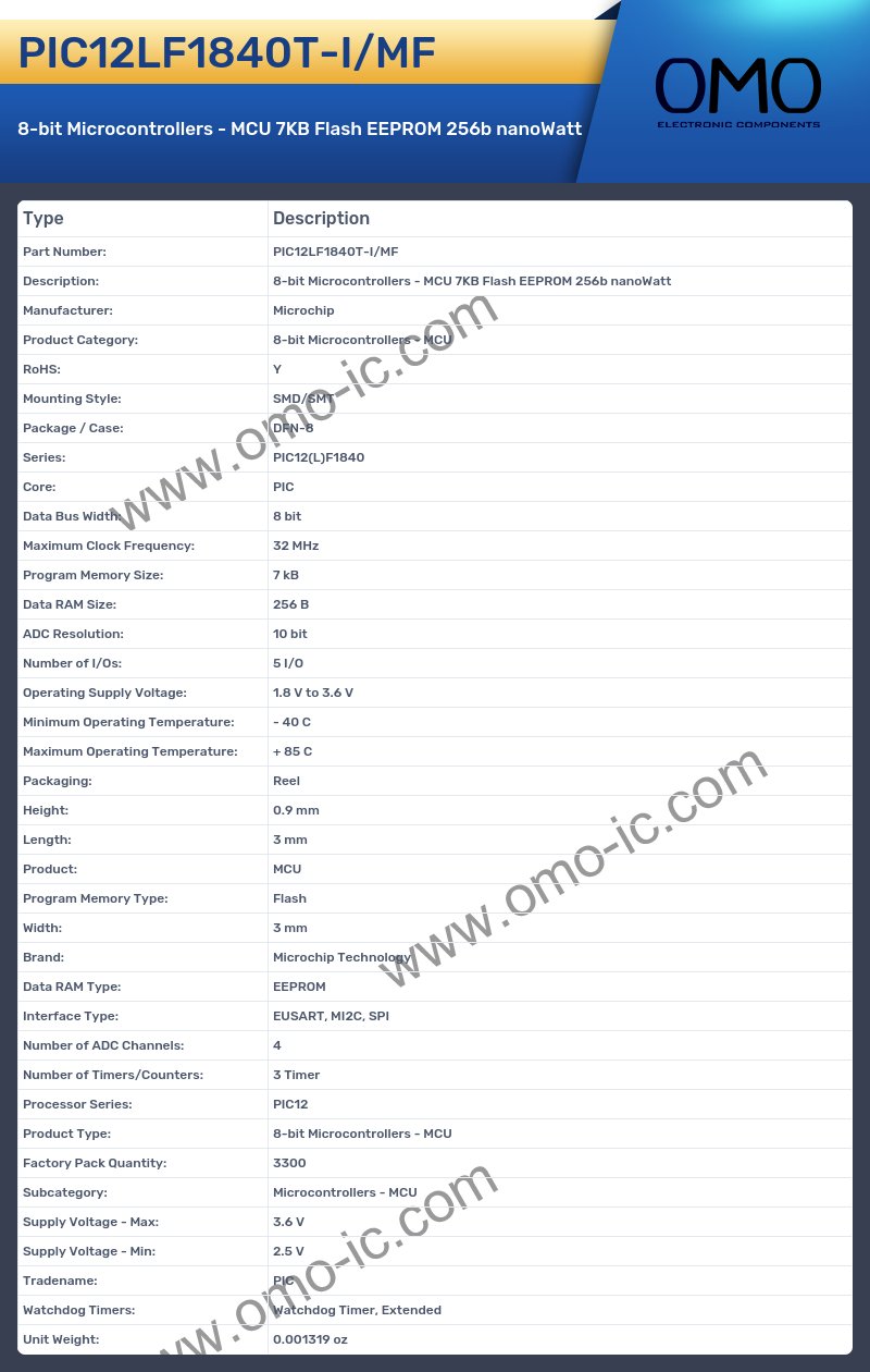 PIC12LF1840T-I/MF
