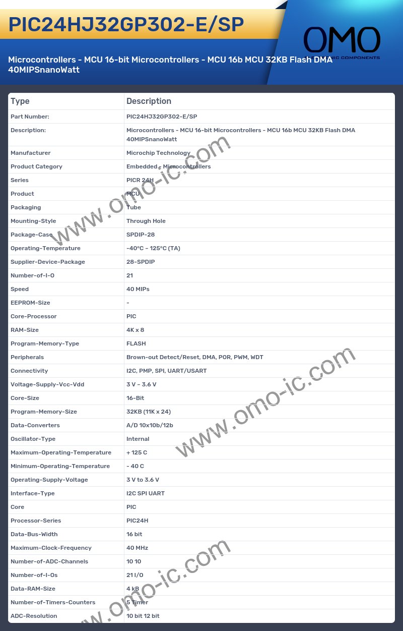 PIC24HJ32GP302-E/SP