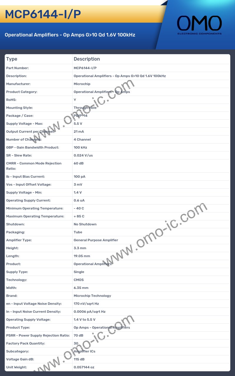 MCP6144-I/P