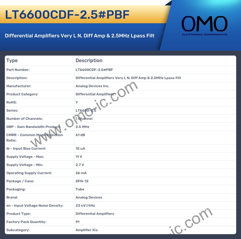 LT6600CDF-2.5#PBF