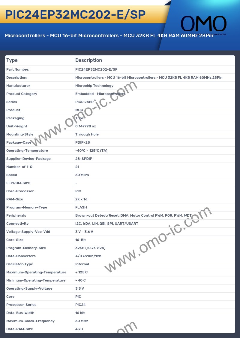PIC24EP32MC202-E/SP