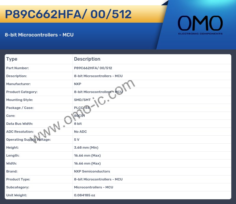 P89C662HFA/ 00/512