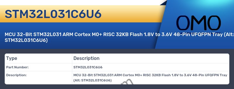 STM32L031C6U6