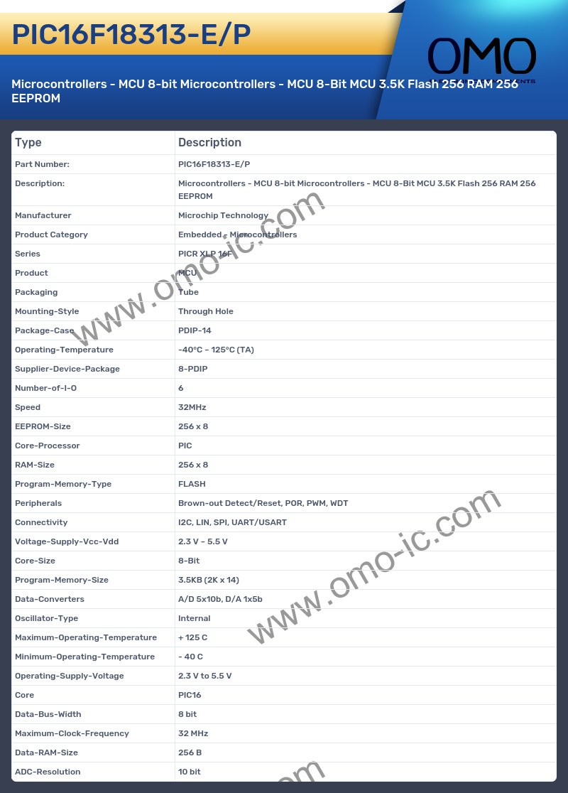 PIC16F18313-E/P