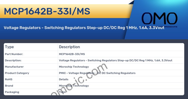 MCP1642B-33I/MS