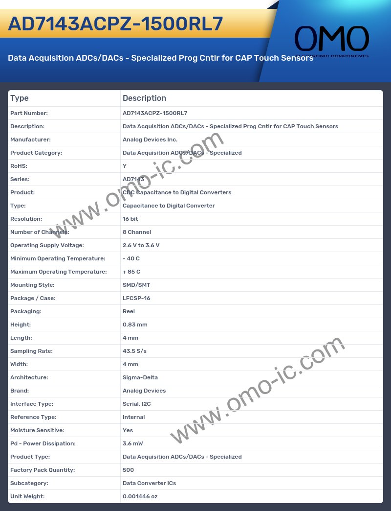 AD7143ACPZ-1500RL7