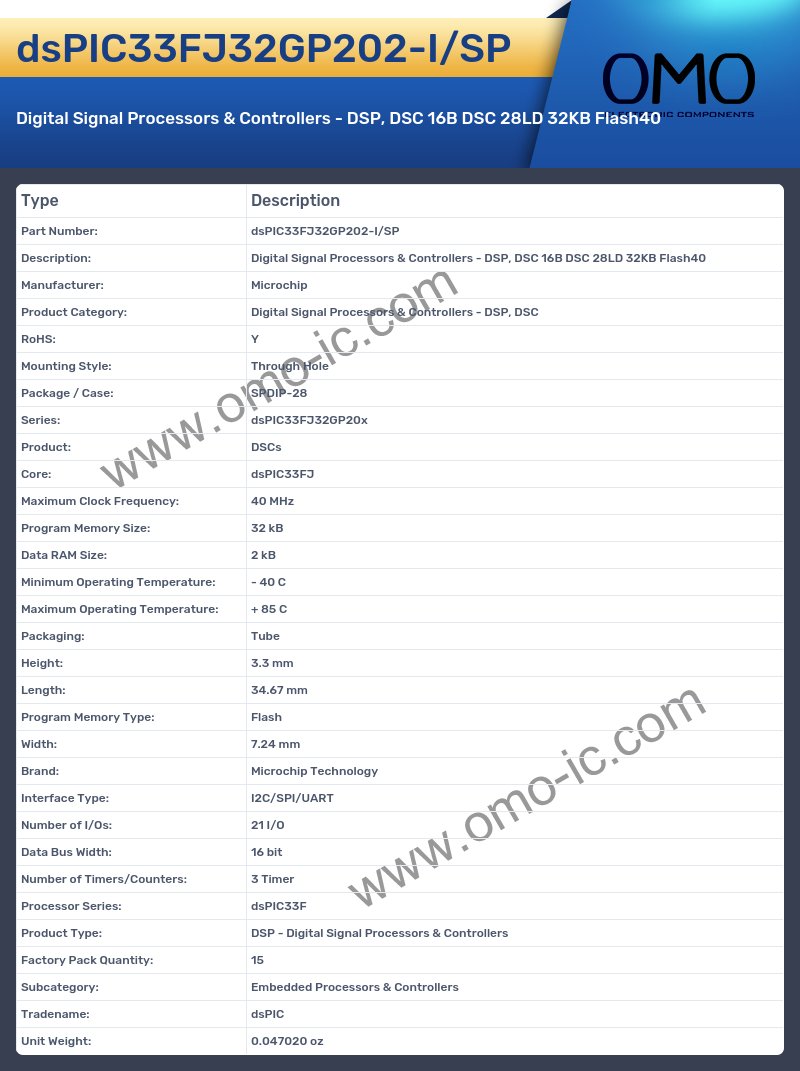 dsPIC33FJ32GP202-I/SP