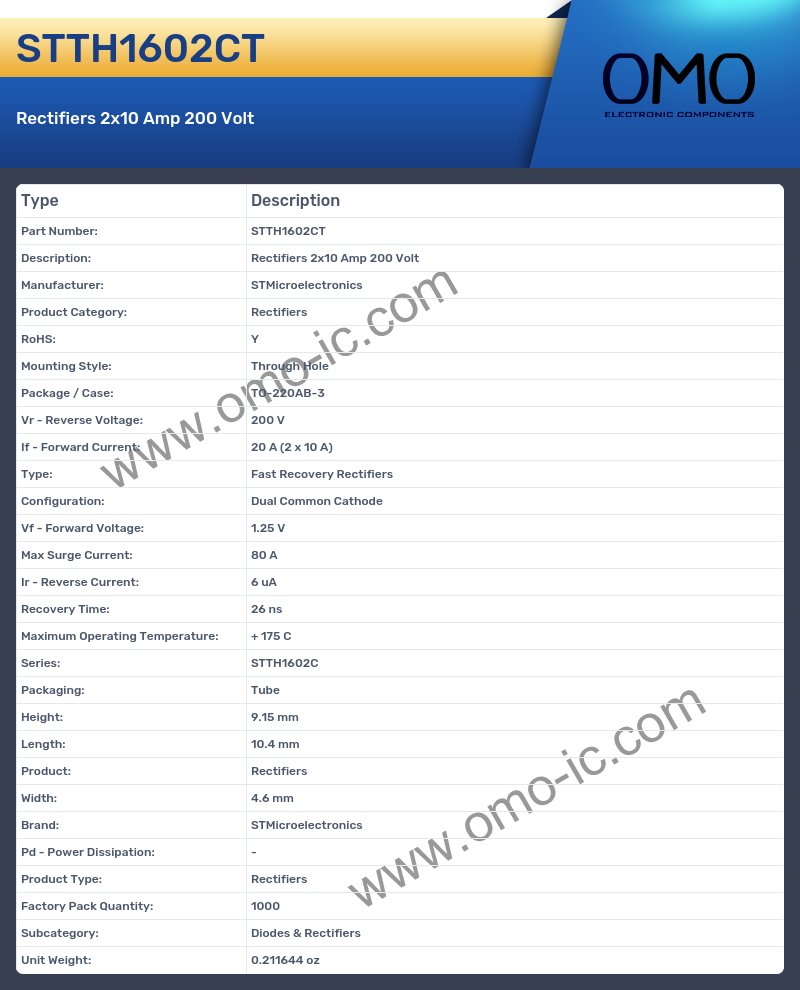 STTH1602CT