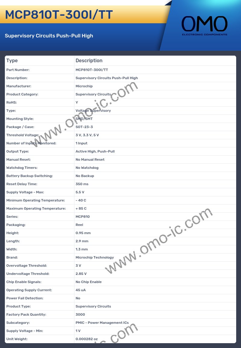 MCP810T-300I/TT