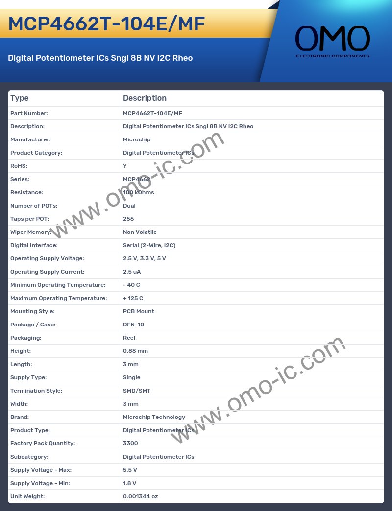 MCP4662T-104E/MF