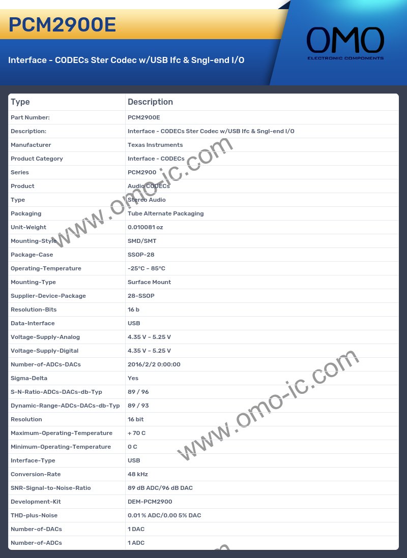 PCM2900E