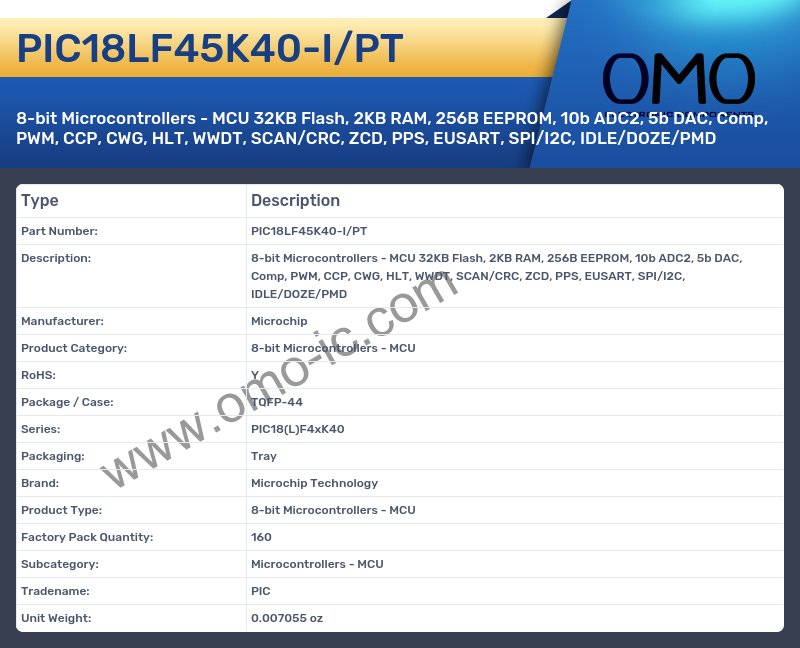 PIC18LF45K40-I/PT