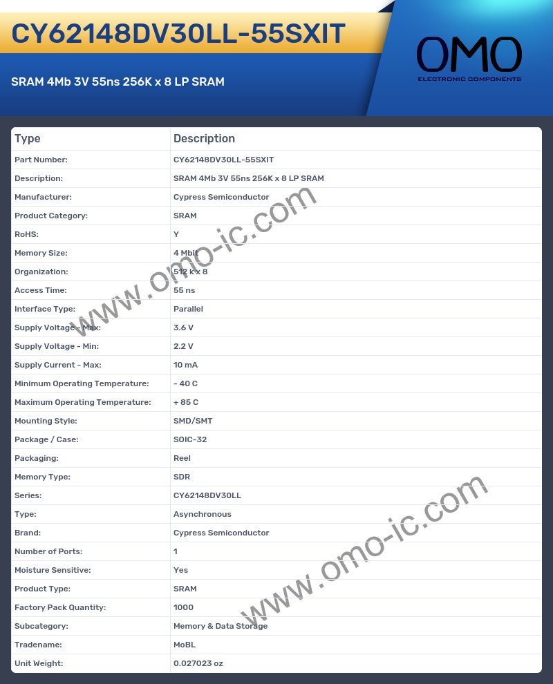 CY62148DV30LL-55SXIT
