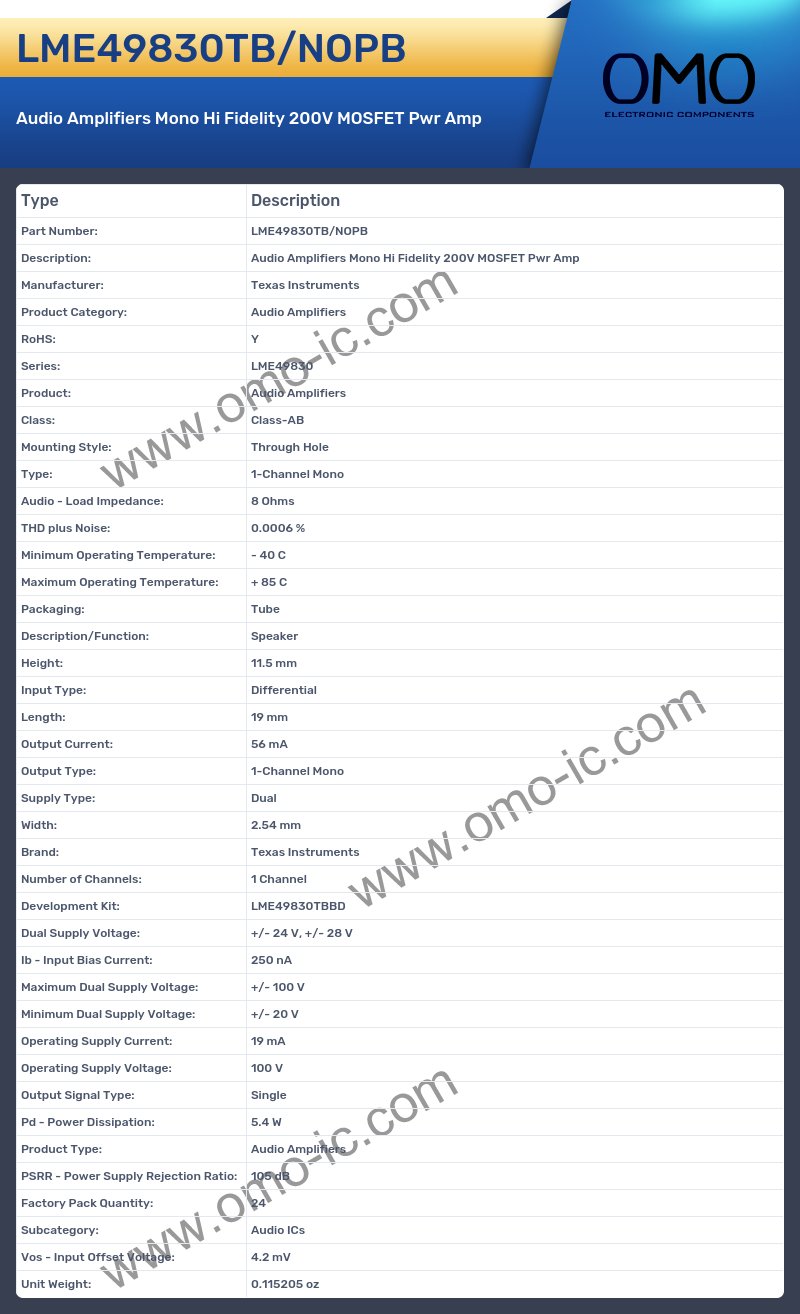 LME49830TB/NOPB