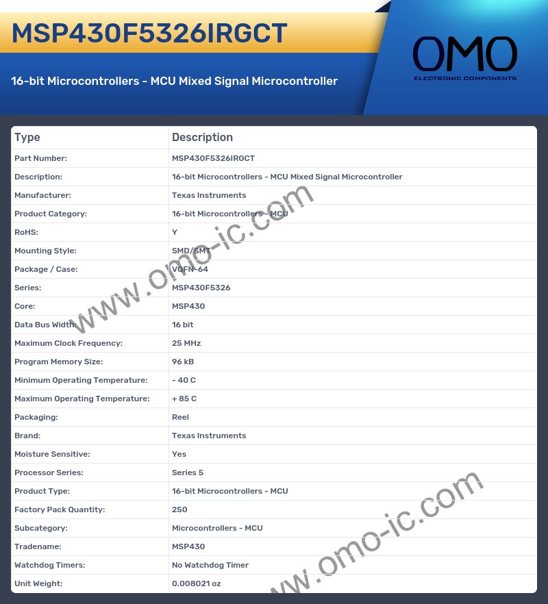 MSP430F5326IRGCT