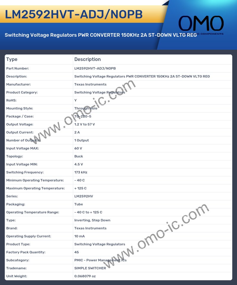 LM2592HVT-ADJ/NOPB