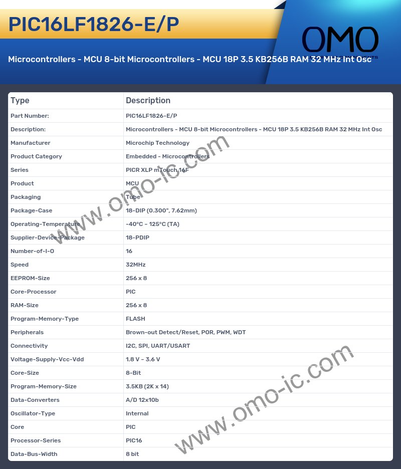 PIC16LF1826-E/P