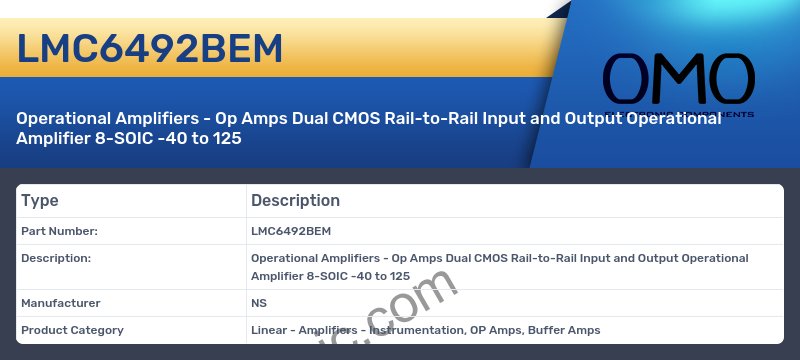 LMC6492BEM
