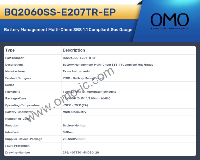 BQ2060SS-E207TR-EP