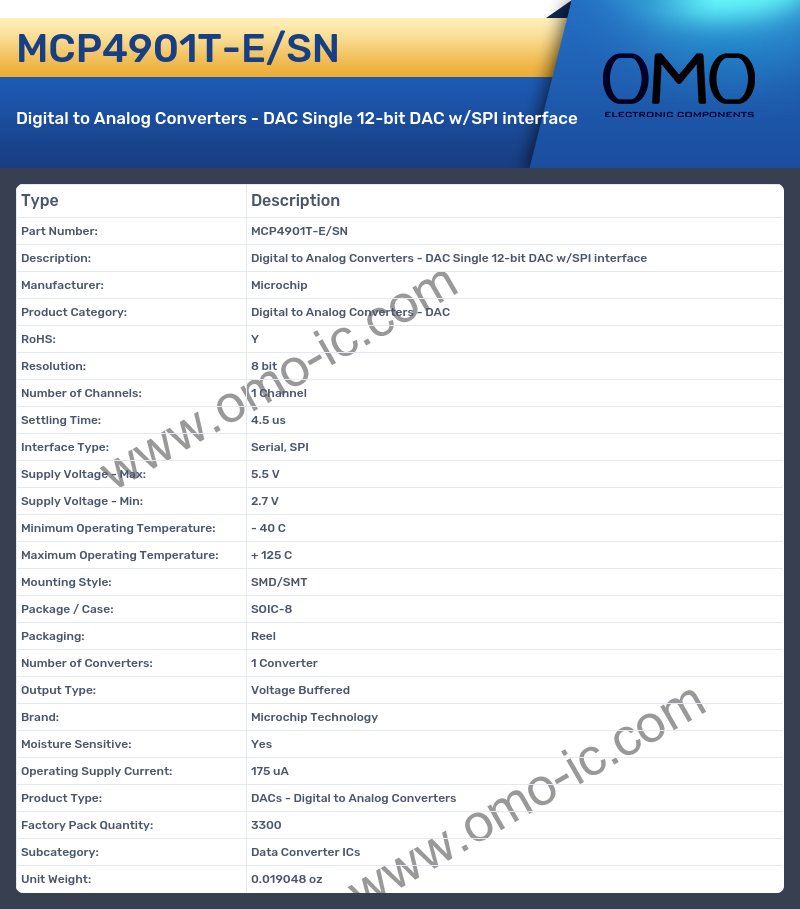 MCP4901T-E/SN