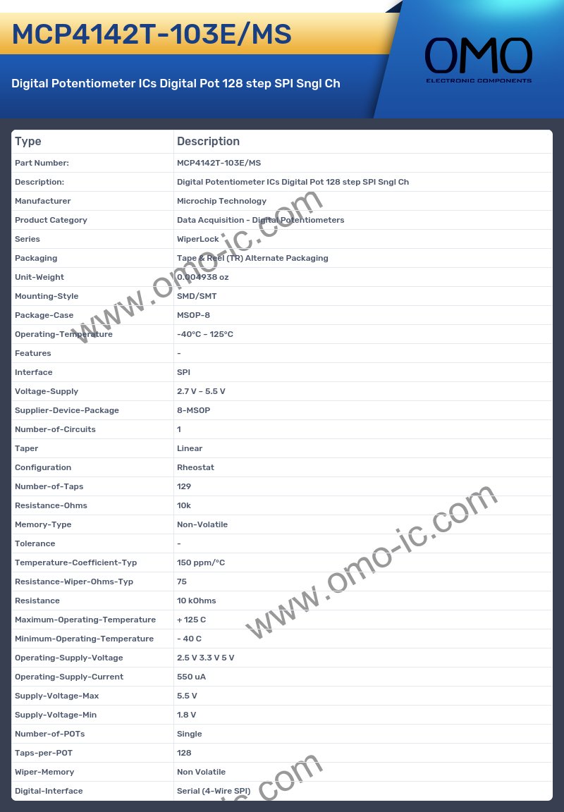 MCP4142T-103E/MS