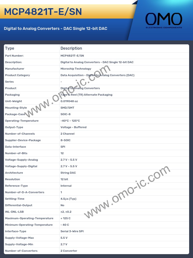 MCP4821T-E/SN