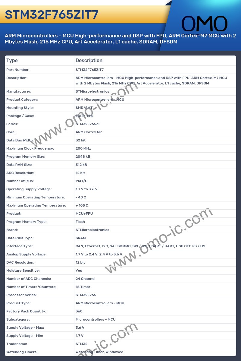 STM32F765ZIT7