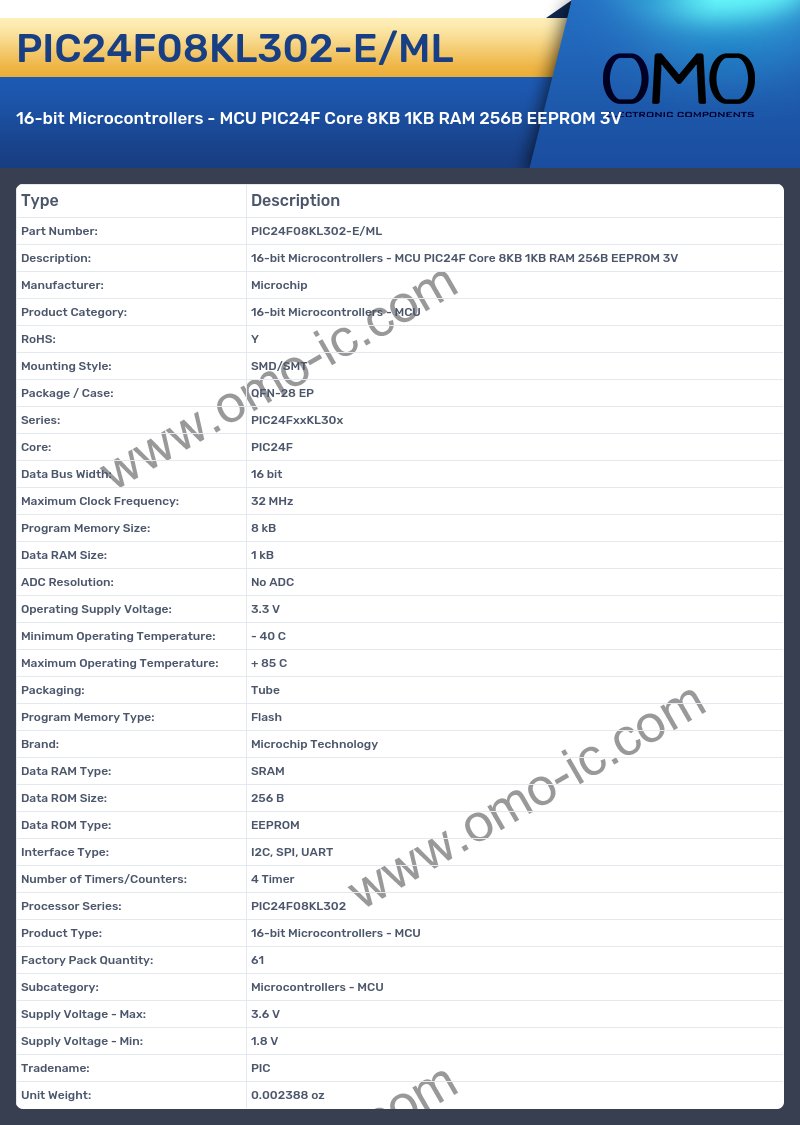 PIC24F08KL302-E/ML