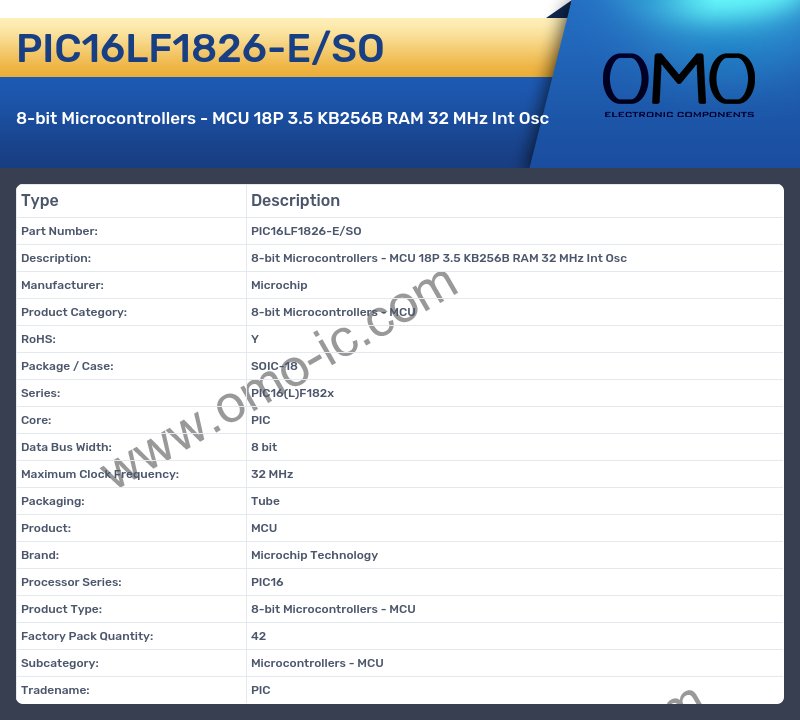 PIC16LF1826-E/SO