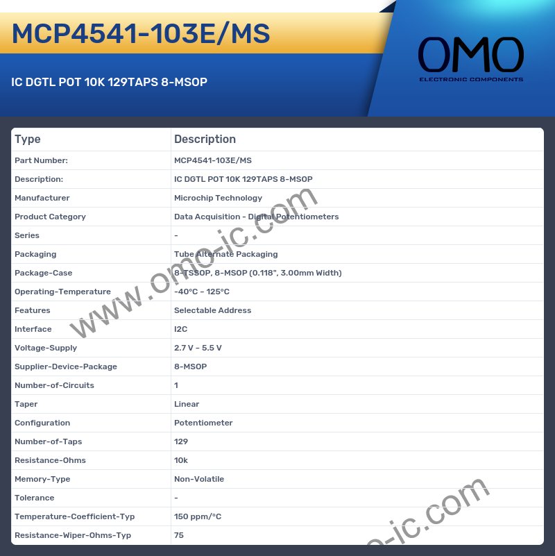 MCP4541-103E/MS