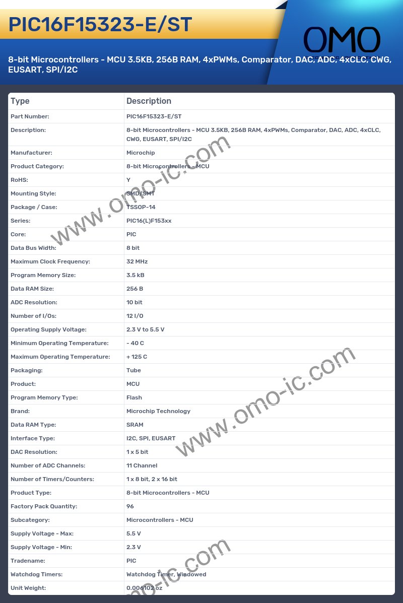PIC16F15323-E/ST