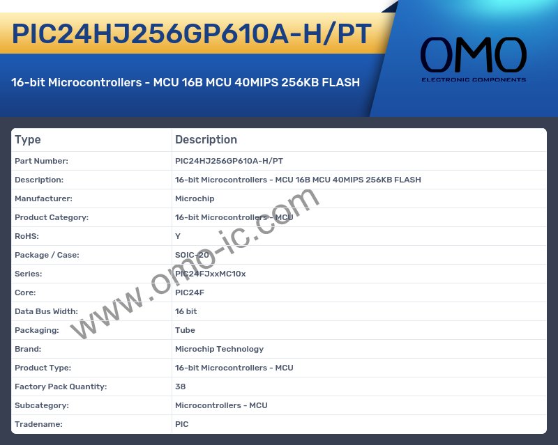 PIC24HJ256GP610A-H/PT
