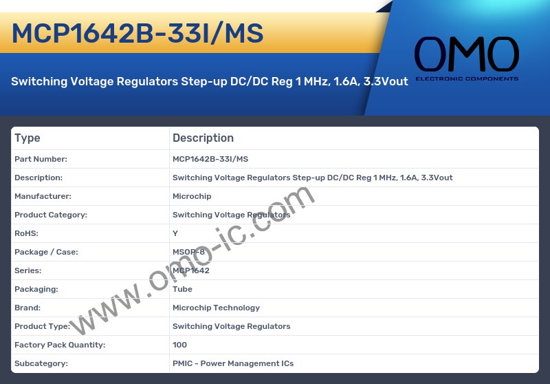 MCP1642B-33I/MS
