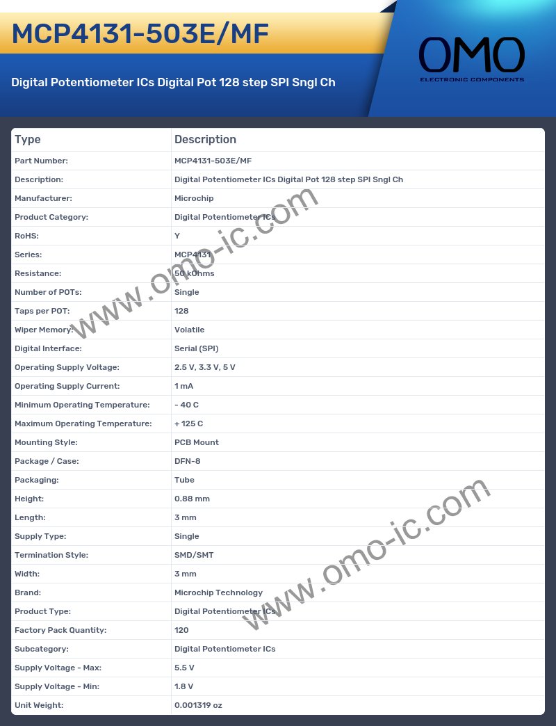 MCP4131-503E/MF