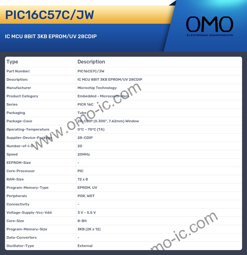 PIC16C57C/JW
