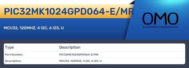 PIC32MK1024GPD064-E/MR