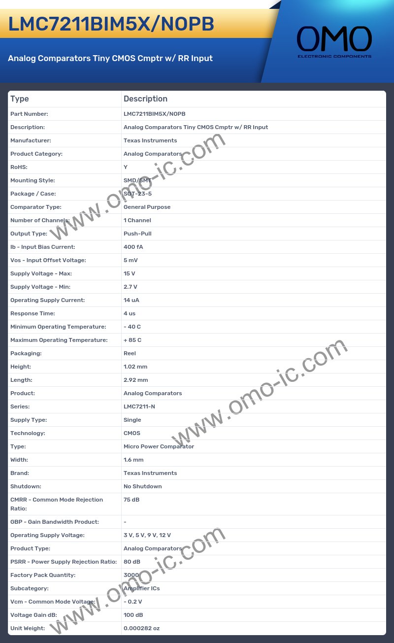 LMC7211BIM5X/NOPB