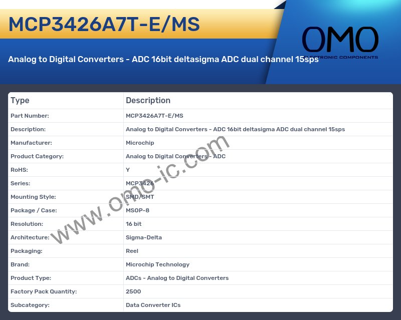 MCP3426A7T-E/MS