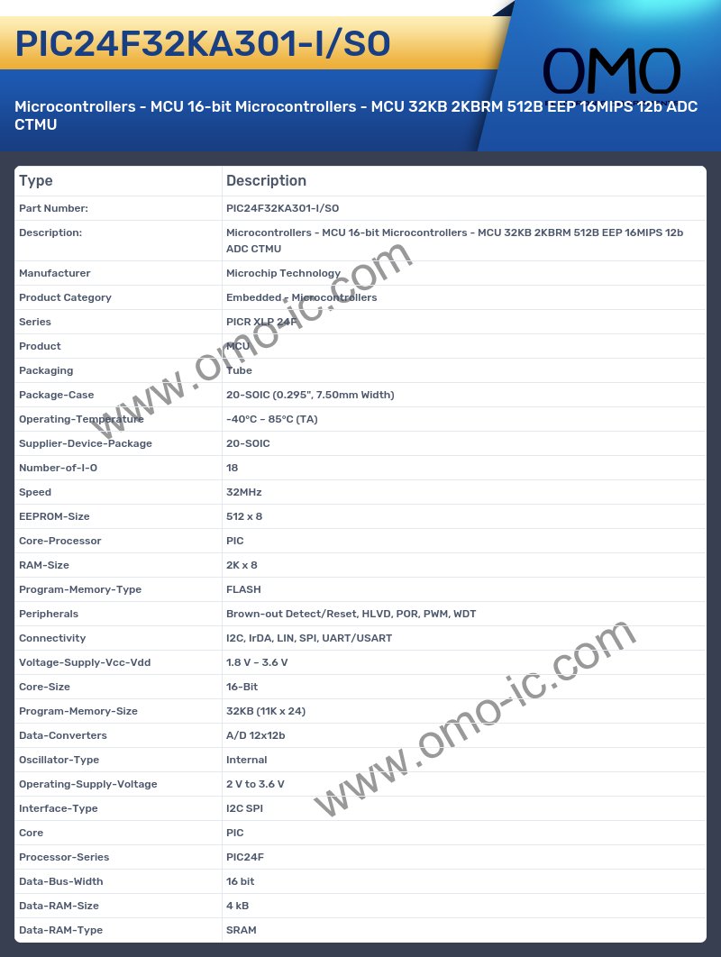 PIC24F32KA301-I/SO