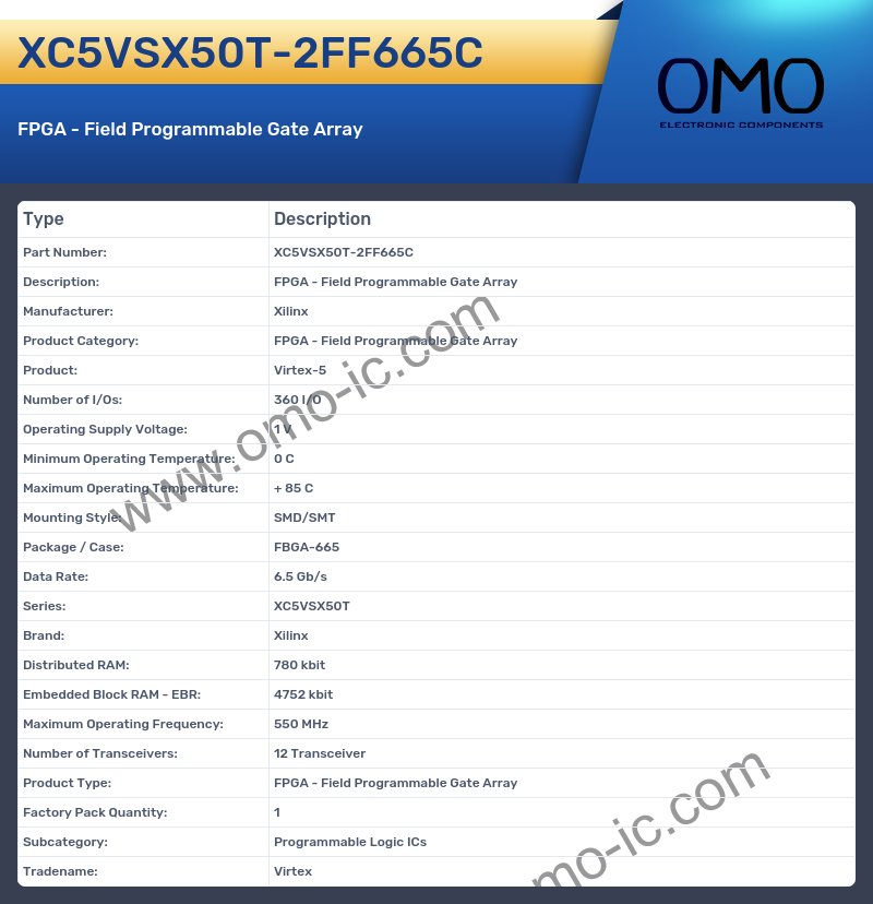 XC5VSX50T-2FF665C