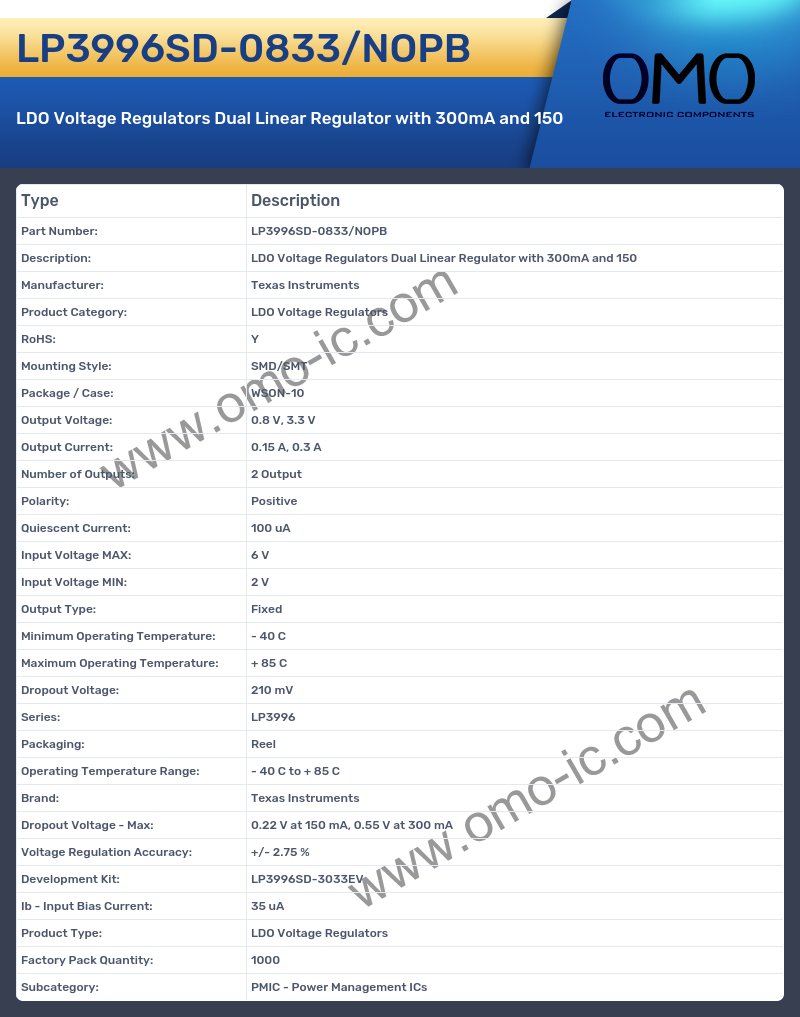 LP3996SD-0833/NOPB