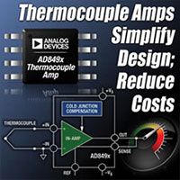 AD8495/97 Full K-Type Range Thermocouple Amplifier